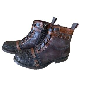Cuadra Men's Urban Woven  Leather Round Toe‎  Cowboy Boot Size 8